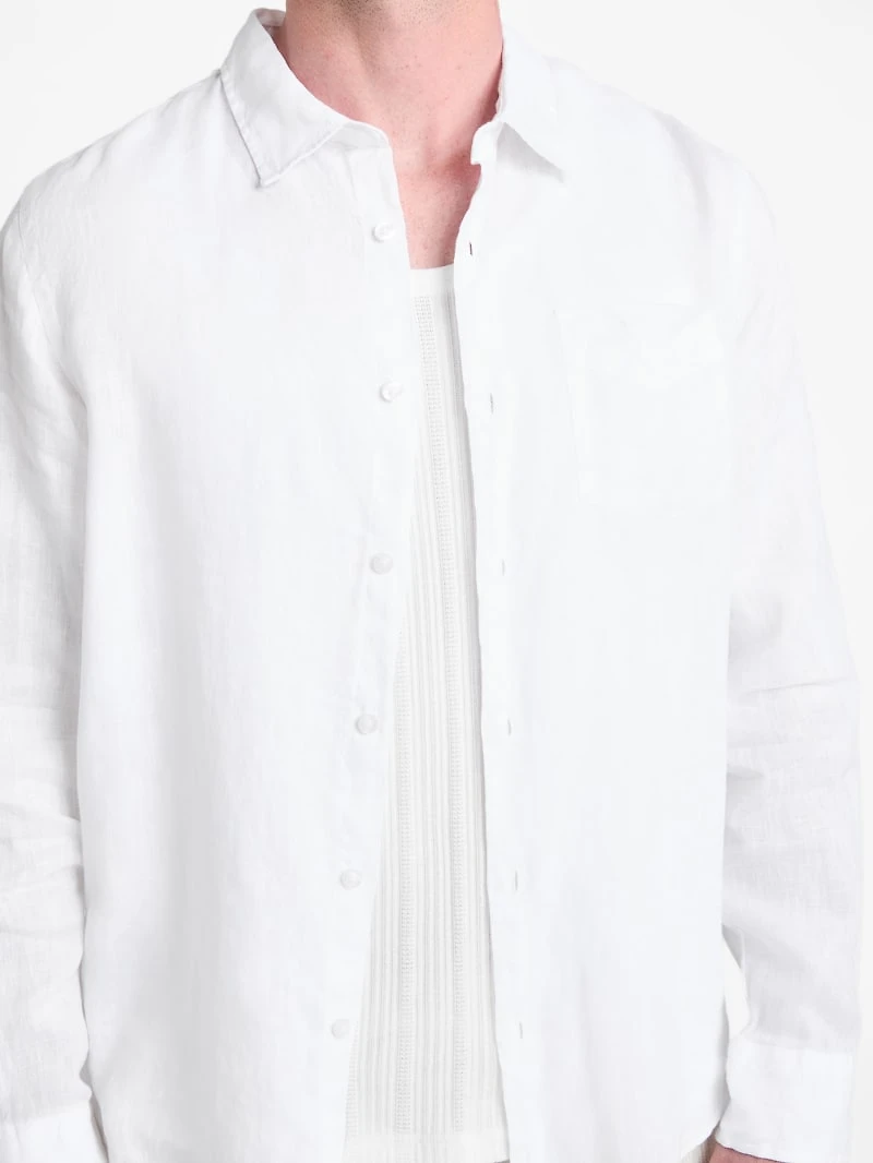 Eco Napa Linen-Blend Shirt