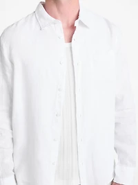 Eco Napa Linen-Blend Shirt