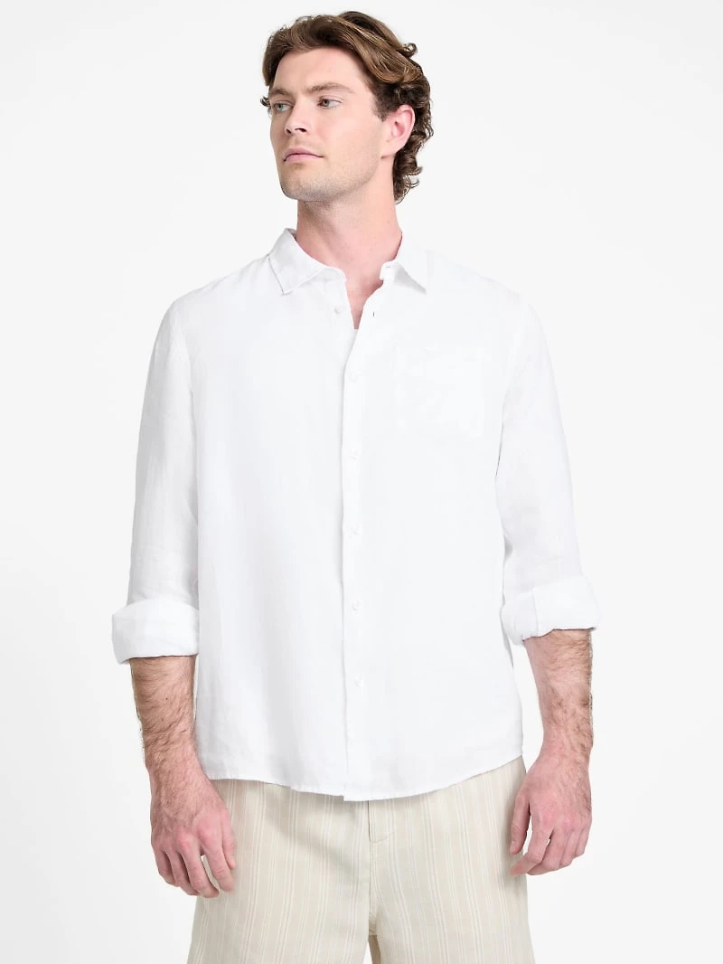 Eco Napa Linen-Blend Shirt
