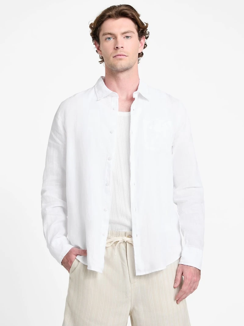 Eco Napa Linen-Blend Shirt