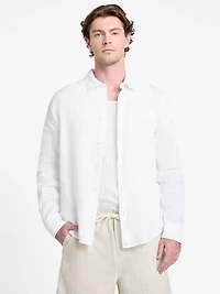 Eco Napa Linen-Blend Shirt