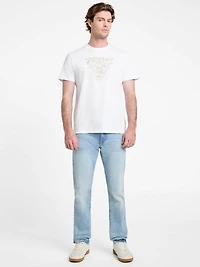 Eco Flower Embroidered Logo Tee