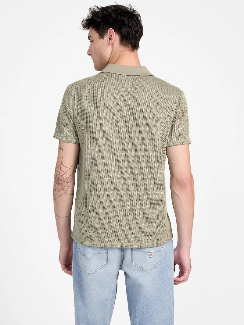Dario Textured Knit Polo