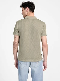 Dario Textured Knit Polo