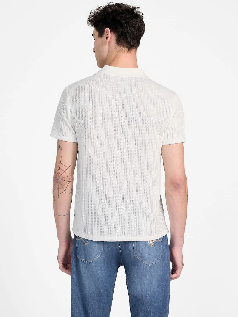 Dario Textured Knit Polo