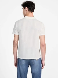 Dario Textured Knit Polo