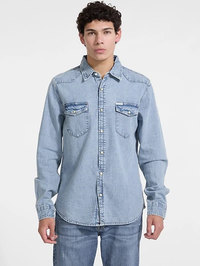 Slim Denim Shirt