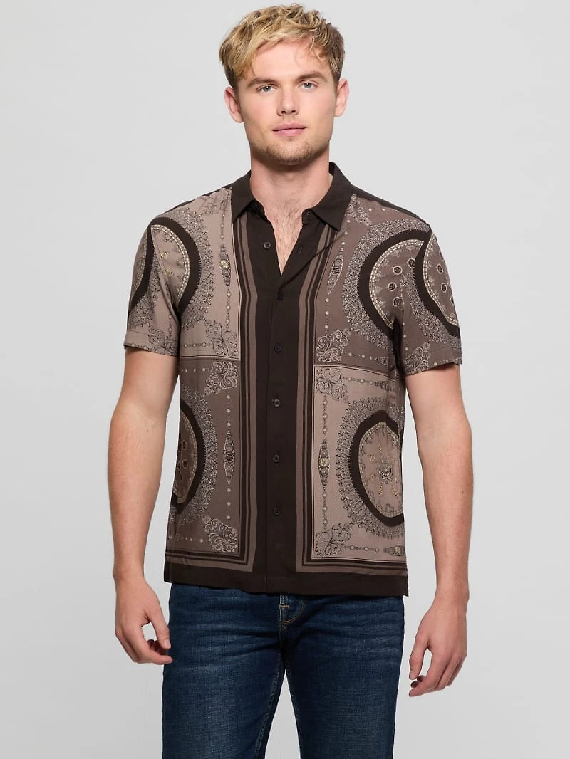 Eco Rayon Medallion Shirt
