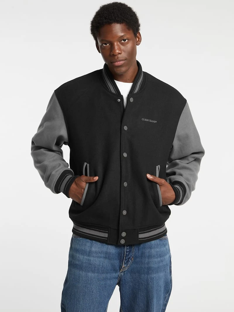 Embroidered Varsity Jacket