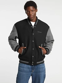 Embroidered Varsity Jacket