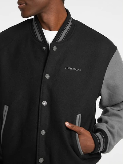 Embroidered Varsity Jacket