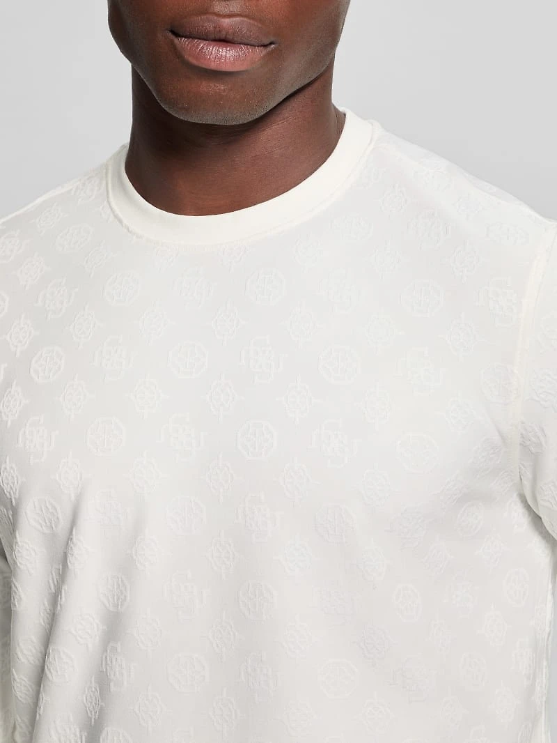 Eco Peony Jacquard Crewneck