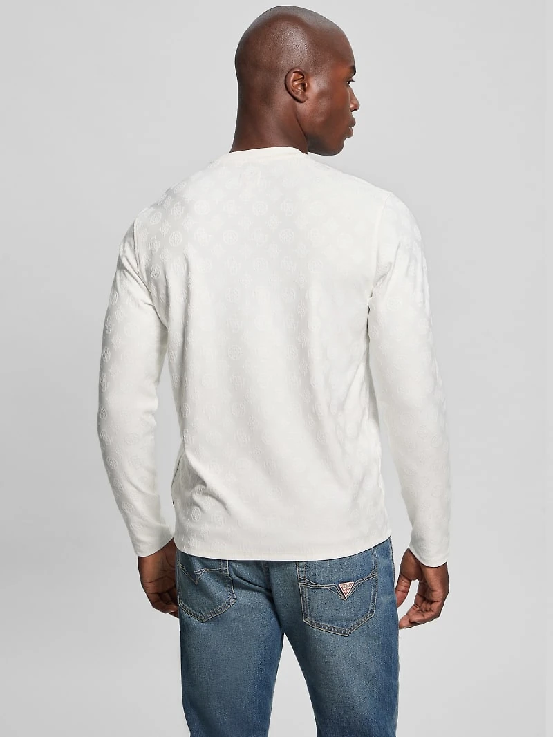 Eco Peony Jacquard Crewneck