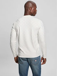 Eco Peony Jacquard Crewneck