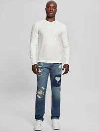 Eco Peony Jacquard Crewneck