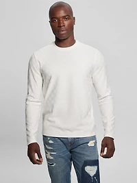 Eco Peony Jacquard Crewneck