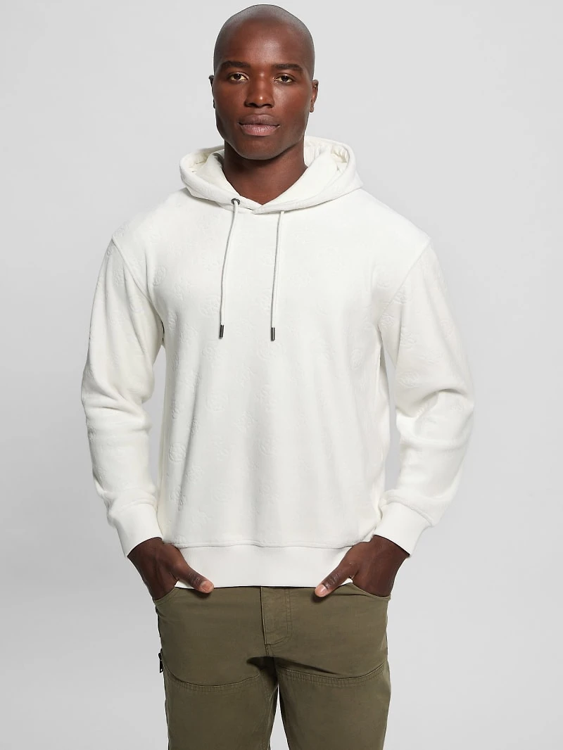 Embossed Velvet Hoodie