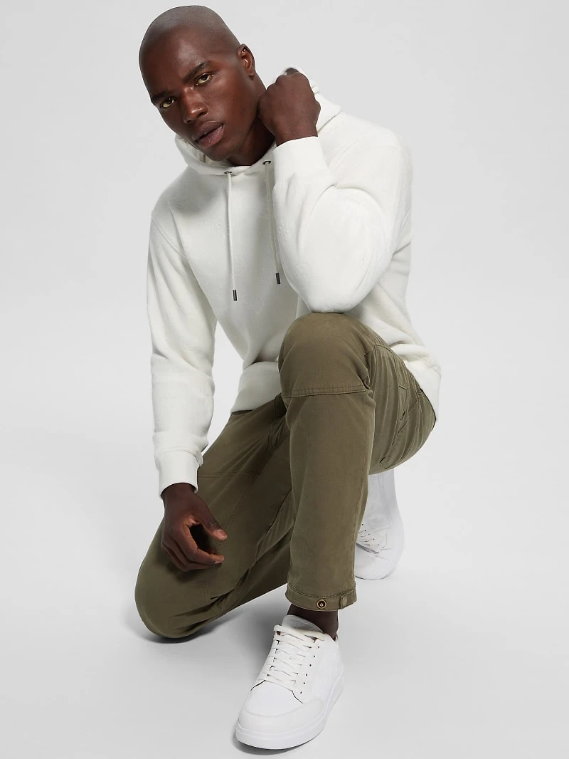 Embossed Velvet Hoodie