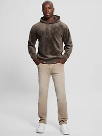 Embossed Velvet Hoodie