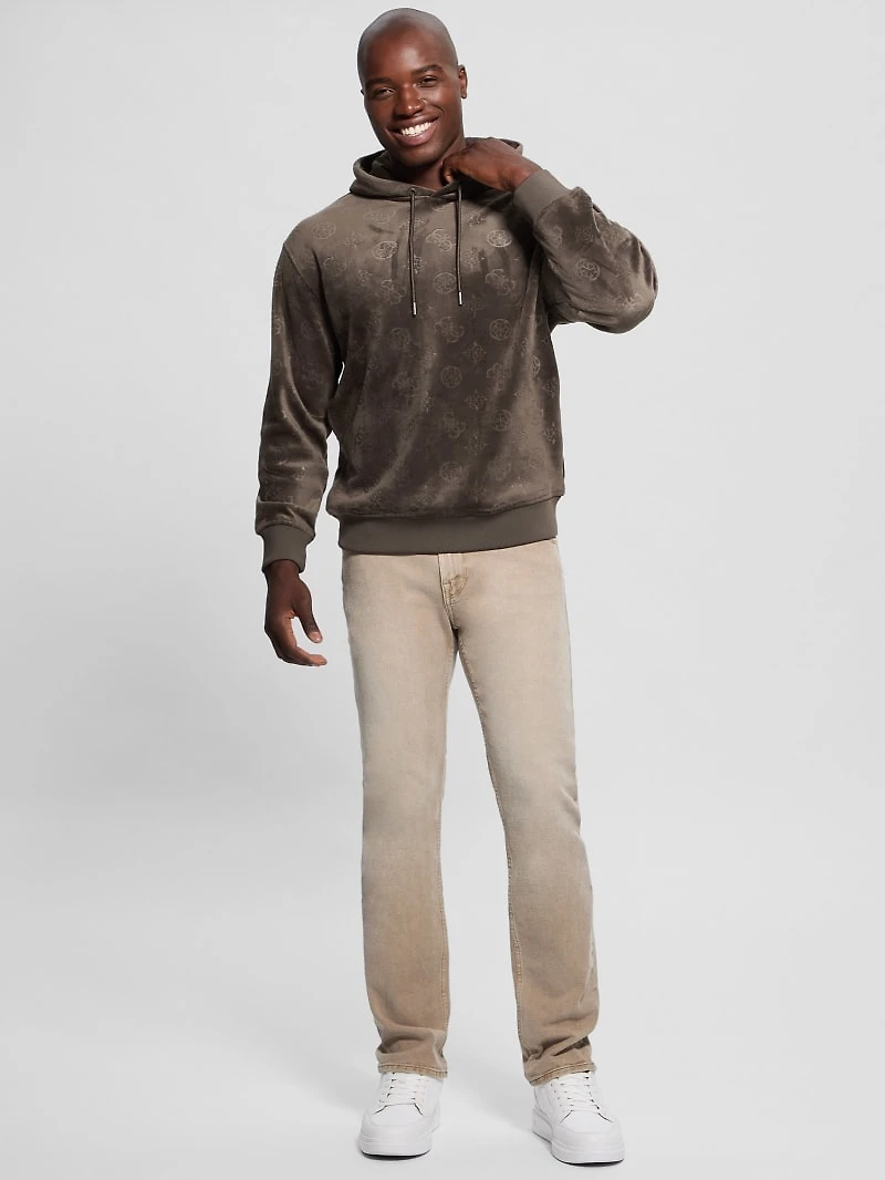 Embossed Velvet Hoodie