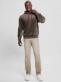 Embossed Velvet Hoodie