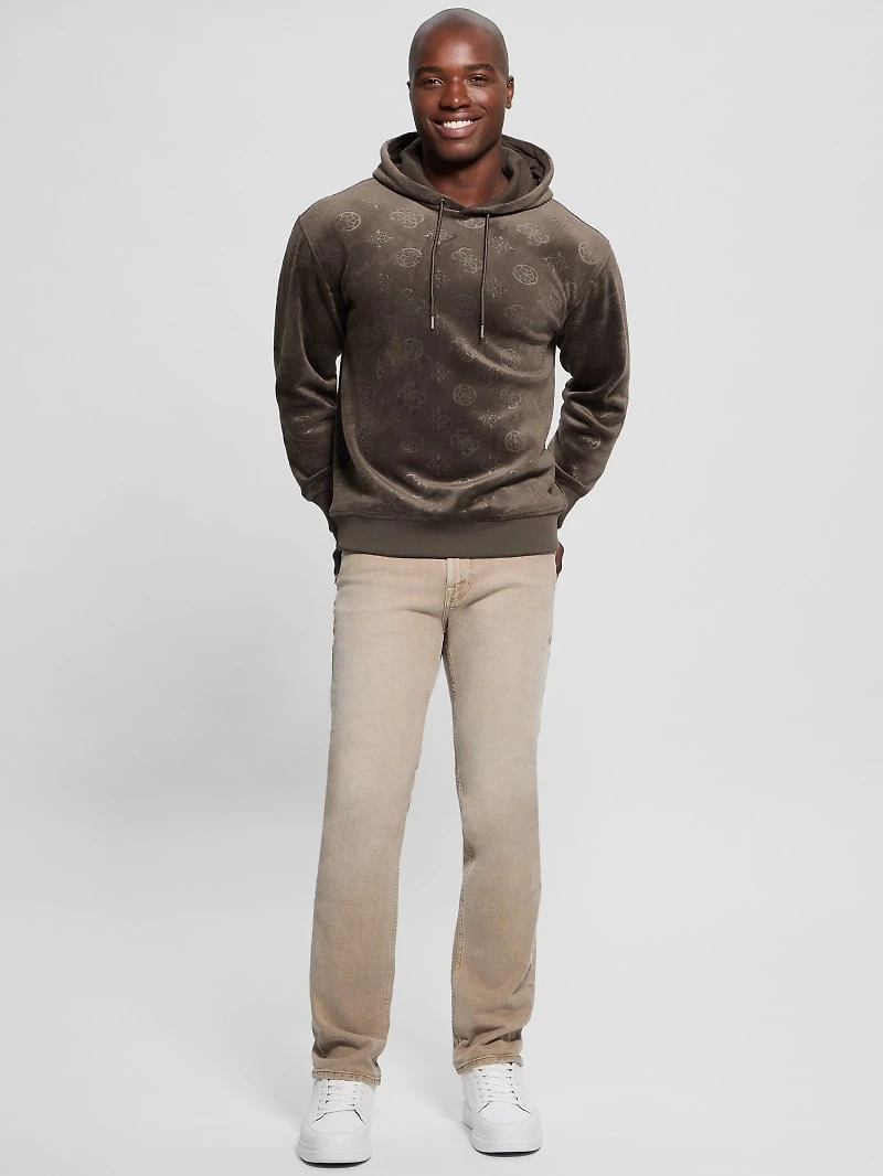 Embossed Velvet Hoodie