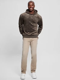 Embossed Velvet Hoodie