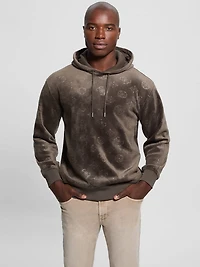 Embossed Velvet Hoodie
