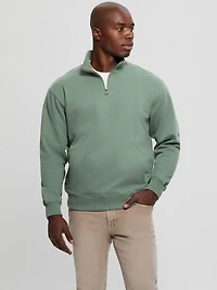 Eco Tyler Zip Mock Neck Sweater
