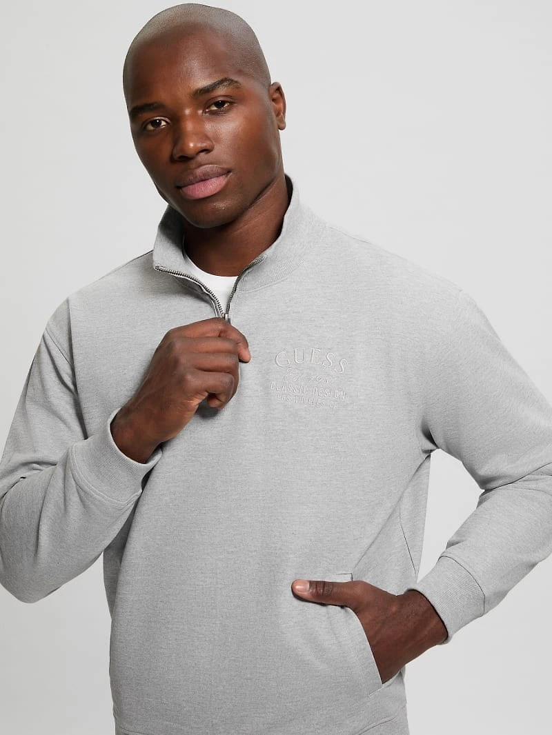 Eco Tyler Zip Mock Neck Sweater
