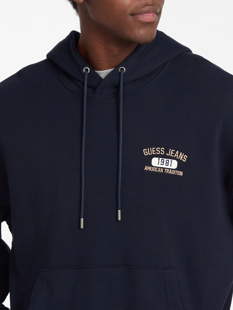 Hooded Printed Logo Sweater