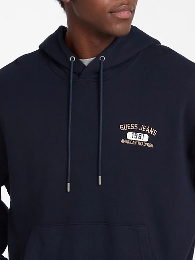 Hooded Printed Logo Sweater