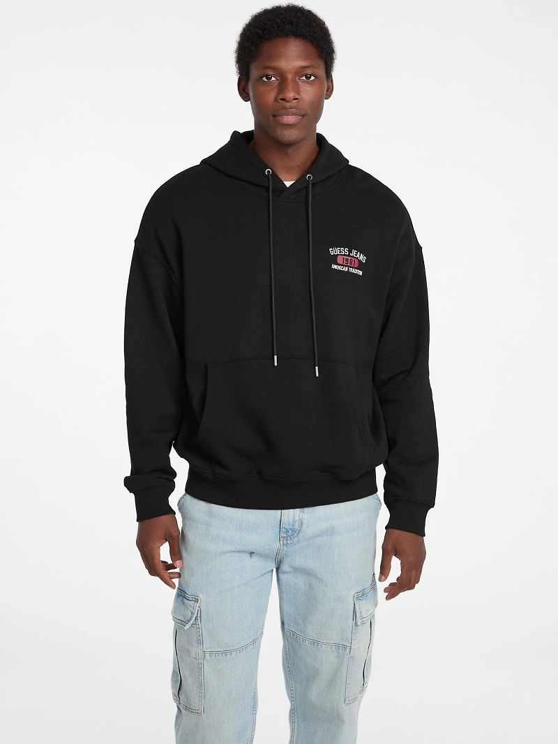 Hooded Printed Logo Sweater
