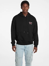 Hooded Printed Logo Sweater