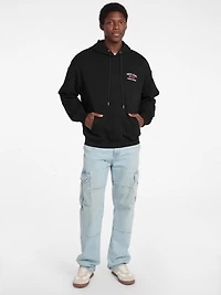 Hooded Printed Logo Sweater