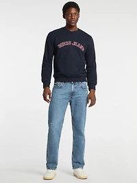 Crewneck Slim Collegiate Sweater