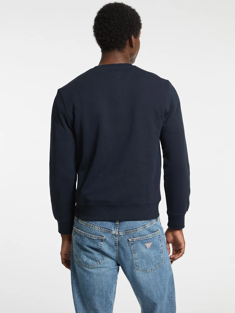Crewneck Slim Collegiate Sweater