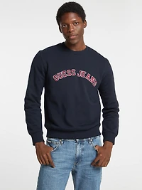 Crewneck Slim Collegiate Sweater