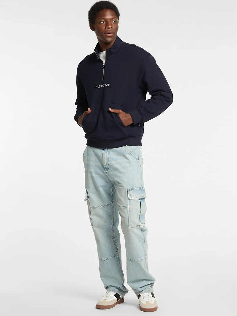 Half-Zip Logo Sweater