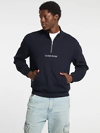 Half-Zip Logo Sweater
