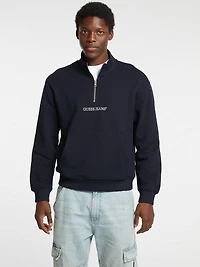 Half-Zip Logo Sweater