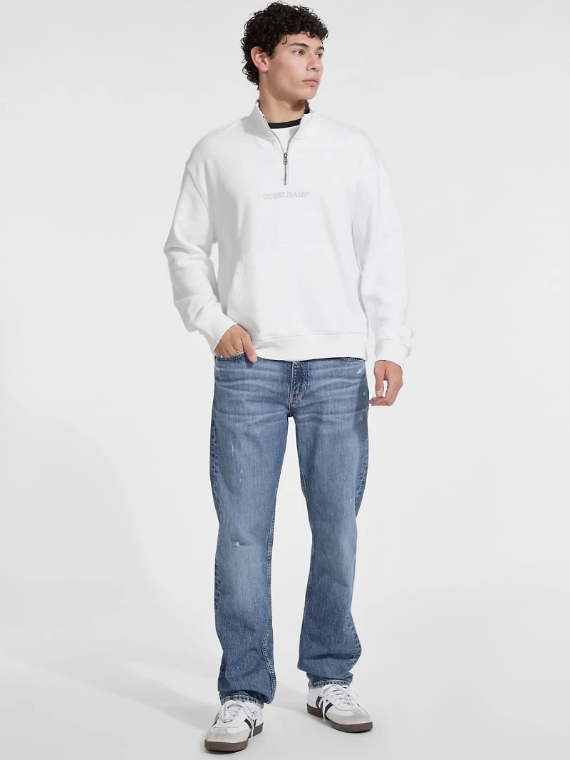 Half-Zip Logo Sweater