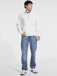 Half-Zip Logo Sweater