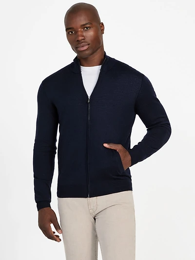Fred Full-Zip Wool Sweater
