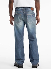 G18 Printed Denim Relaxed Jeans