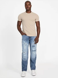 Eco Mason Patch Regular-Fit Straight Jeans