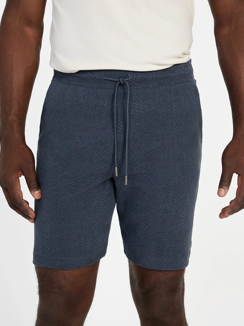 Eco Calvin Chevron-Knit Shorts