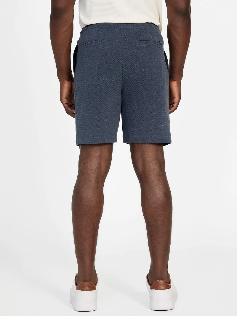 Eco Calvin Chevron-Knit Shorts