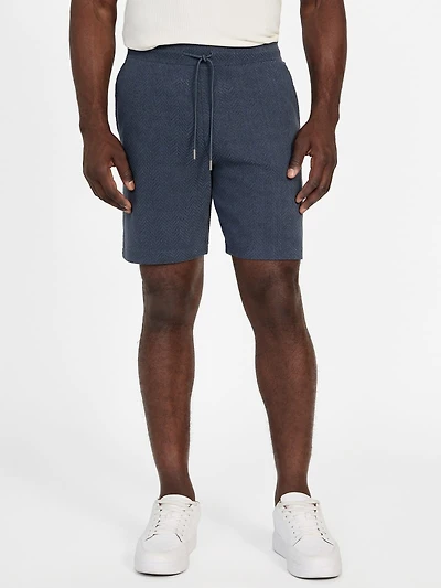 Eco Calvin Chevron-Knit Shorts