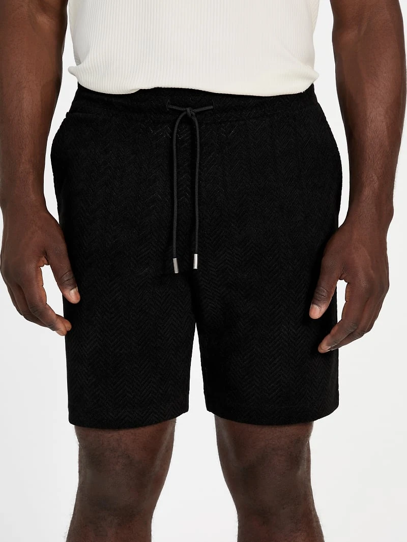 Eco Calvin Chevron-Knit Shorts